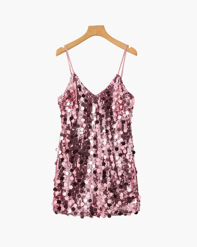 Robe Olympe à sequins – vue 1