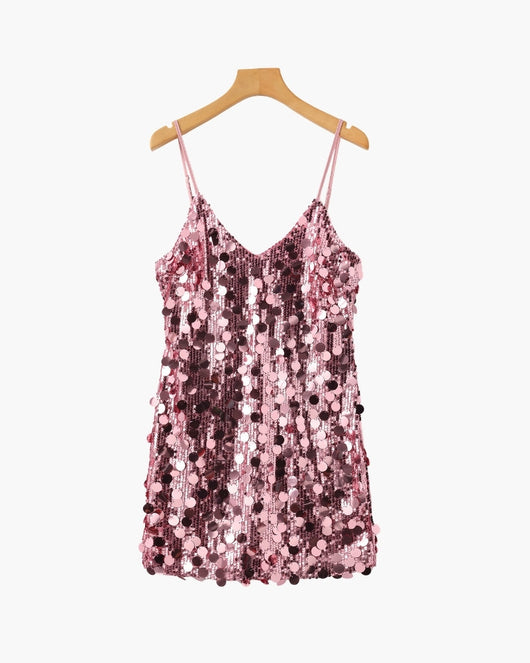 Robe Olympe à sequins – vue 1