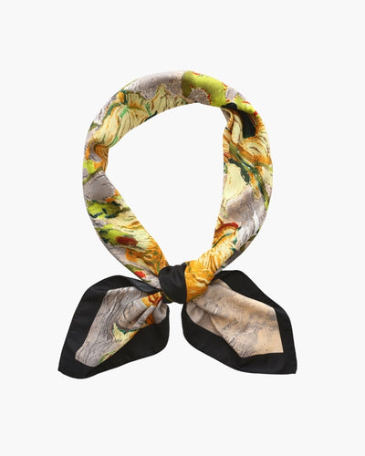 Foulard Garance à motif floral – vue 1