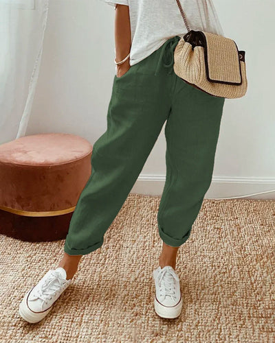 Pantalon Séverine à taille élastiquée – vue 5