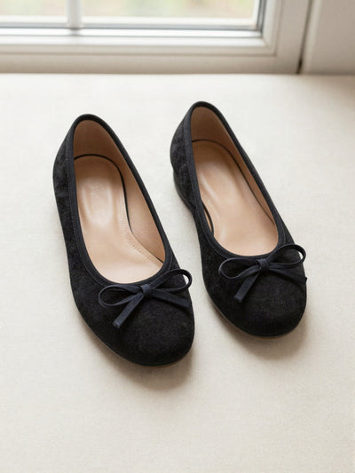 Ballerines Camille à nœud – Noir
