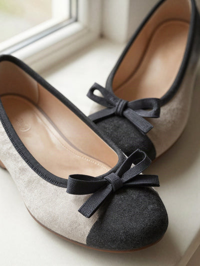 Ballerines Camille à nœud – Noir