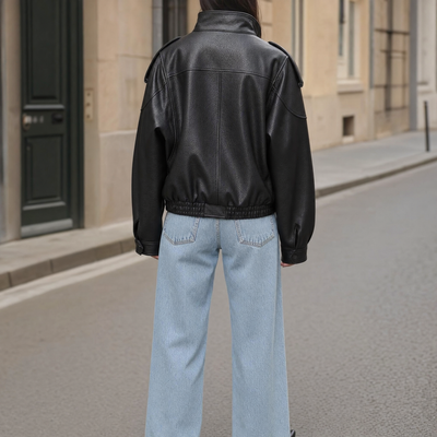 Blouson Éloïse aspect cuir – vue 4