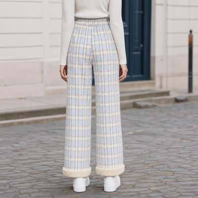 Pantalon Estelle à carreaux – vue 3