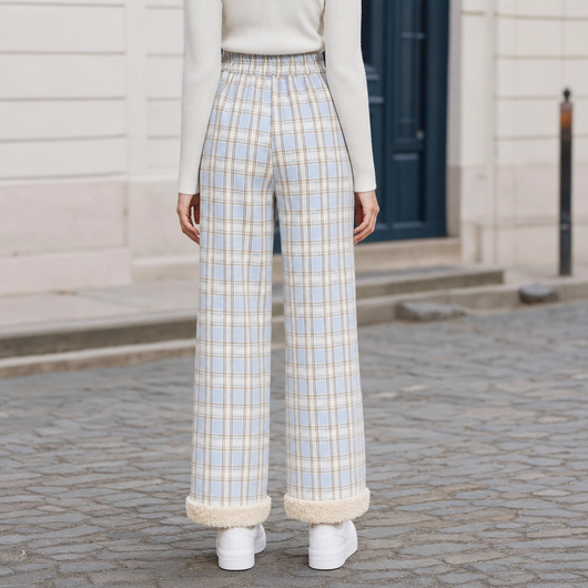 Pantalon Estelle à carreaux – vue 3