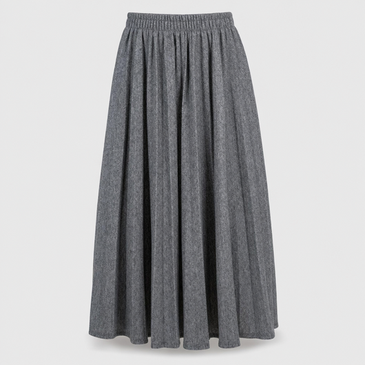 Jupe Aurélie midi plissée – vue 1