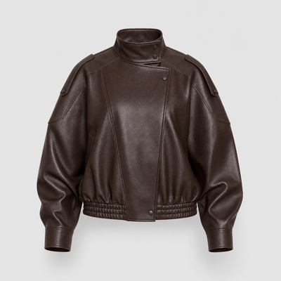 Blouson Sabine court aspect cuir – vue 4