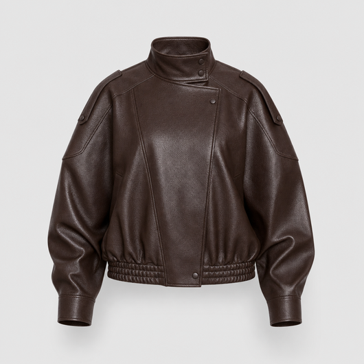 Blouson Sabine court aspect cuir – vue 4