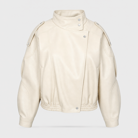 Blouson Sabine court aspect cuir – vue 5