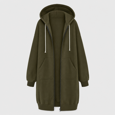 Sweat Émilie zippé à capuche – vue 1