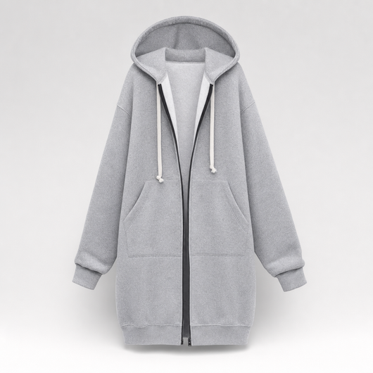Sweat Émilie zippé à capuche – vue 5