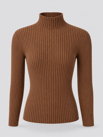 Pull Noémie à col roulé texturé – vue 1