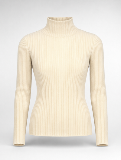 Pull Noémie à col roulé texturé – vue 5