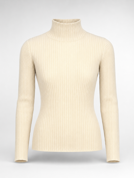Pull Noémie à col roulé texturé – vue 5