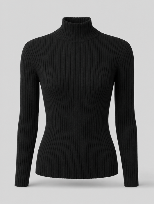 Pull Noémie à col roulé texturé – vue 6