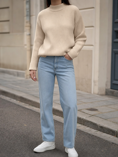 Pull Lucie à col rond – vue 2