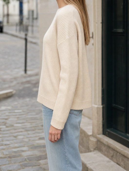 Pull Lucie à col rond – vue 3