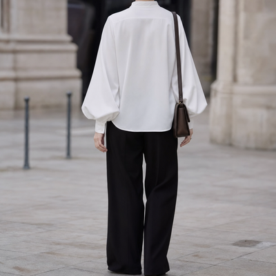 Blouse Salomé à manches ballon – vue 3