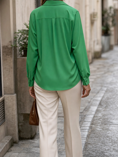 Chemise Adélaïde aspect soie – vue 4