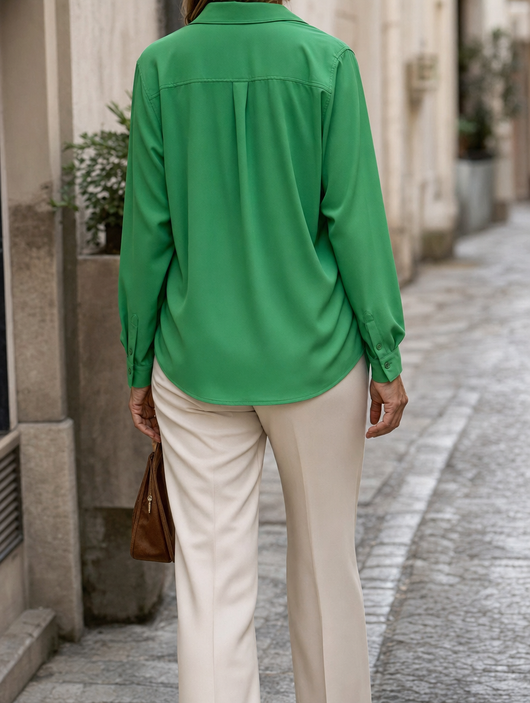 Chemise Adélaïde aspect soie – vue 4