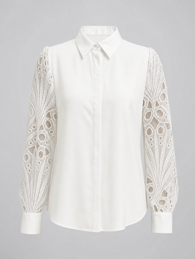 Blouse Rosalie à empiècement dentelle – vue 1