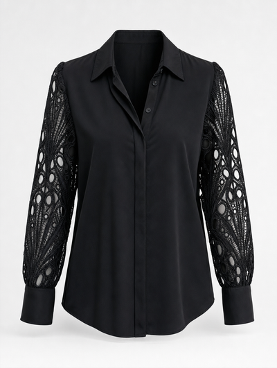 Blouse Rosalie à empiècement dentelle – vue 4
