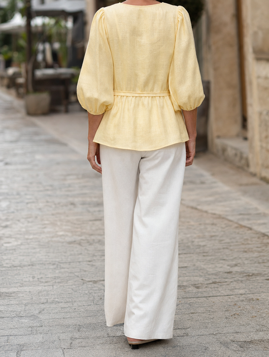 Blouse Pauline à ceinture – vue 4