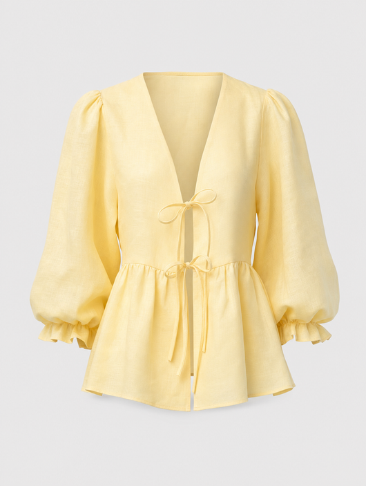 Blouse Pauline à ceinture – vue 1