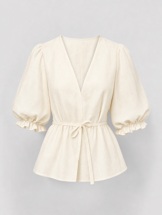Blouse Pauline à ceinture – vue 5