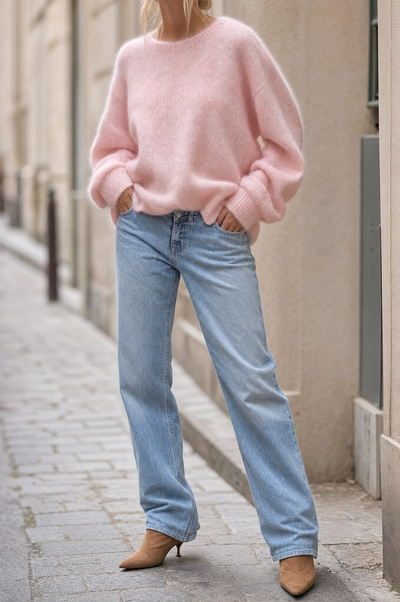 Pull Clémence en maille brossée – vue 2