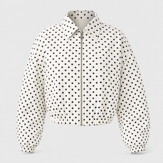 Blouson Roxane à pois – vue 1