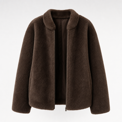 Veste Amandine en polaire teddy – vue 1