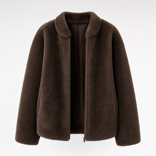 Veste Amandine en polaire teddy – vue 1