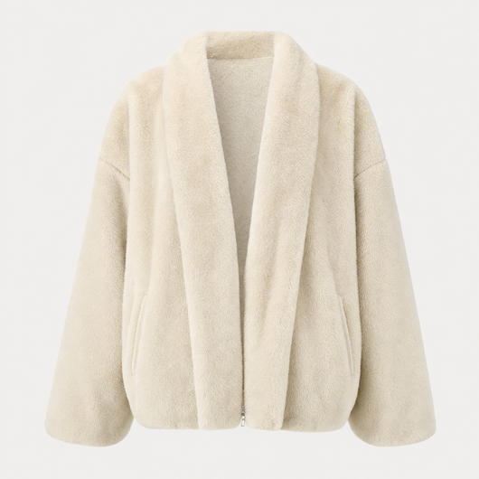 Veste Amandine en polaire teddy – vue 4