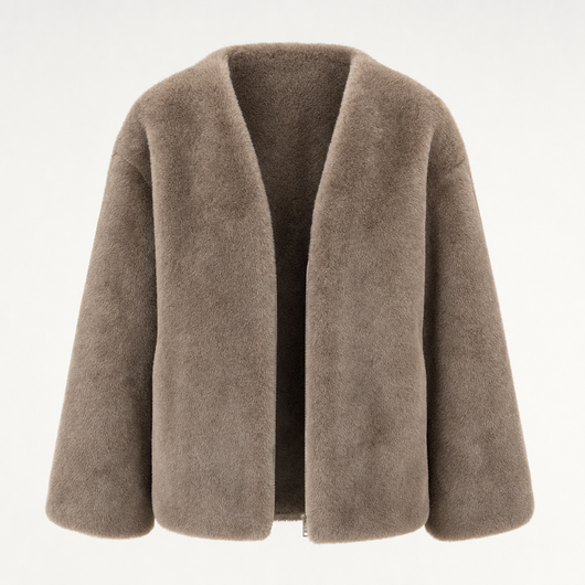 Veste Amandine en polaire teddy – vue 5