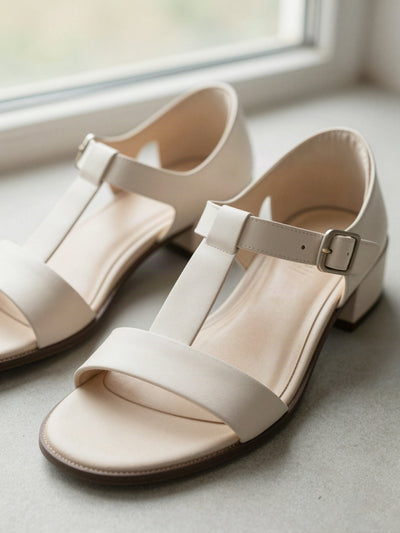 Sandales Margaux à bride – Beige