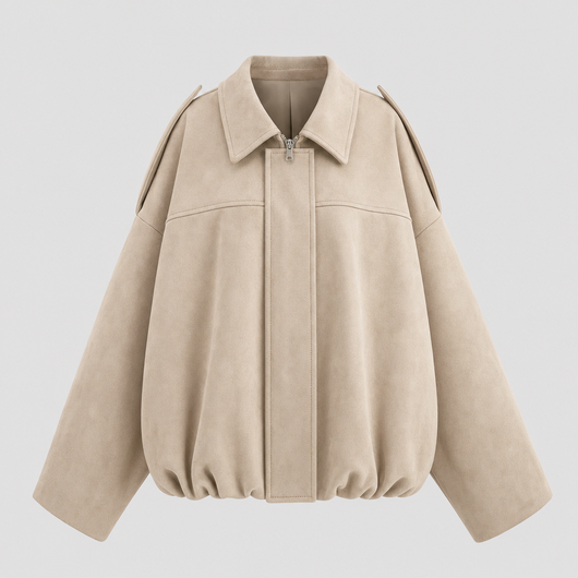 Veste Séraphine aspect daim – vue 5