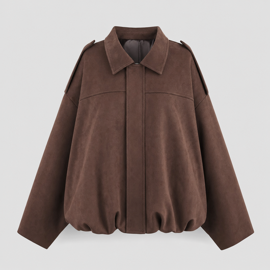 Veste Séraphine aspect daim – vue 1