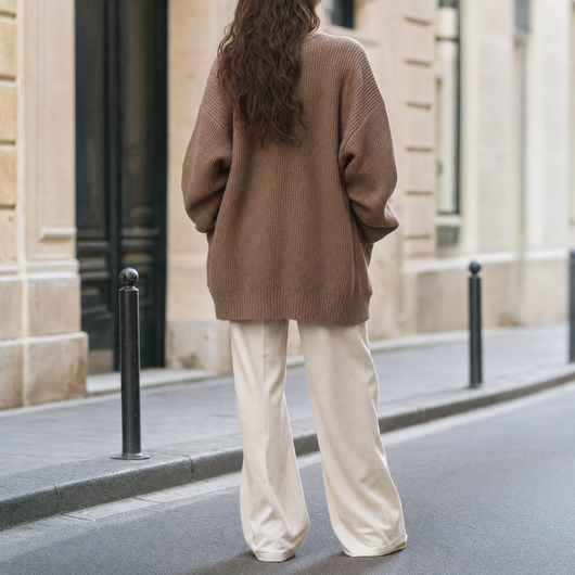 Gilet Mathilde en grosse maille – vue 4